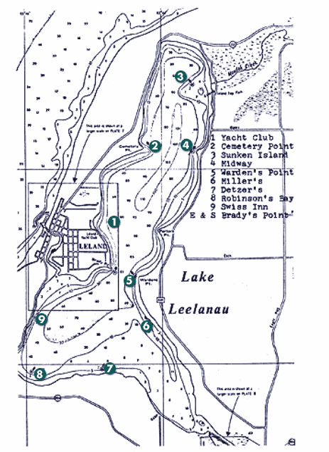 Map of Lake Leelanau